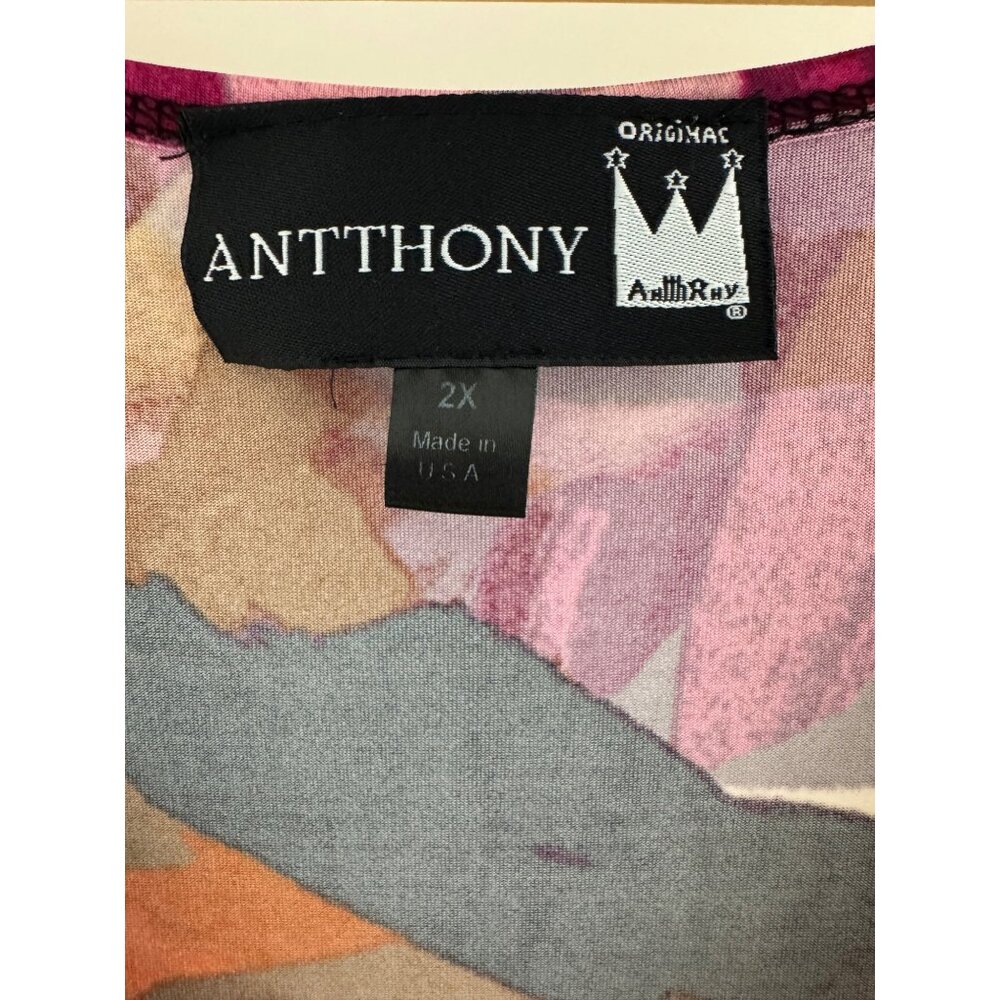 Antthony Multi-Color Abstract Print Long Maxi Dre… - image 4